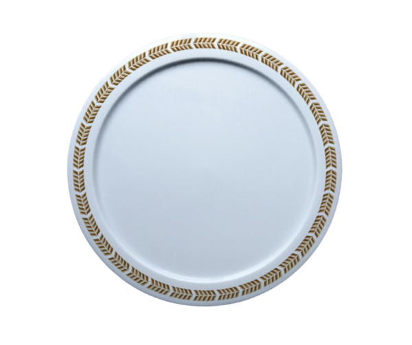 centre d'assiette en porcelaine de Limoges. A associer àux assiettes en résine écologique. Nouveautés Art de la Table.