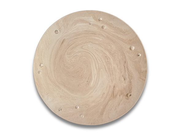 Original plates in jesmonite and Limoges porcelain. Tableware novelties